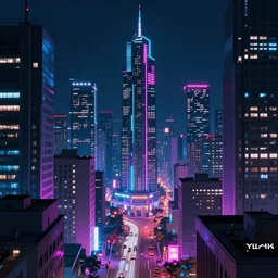 cool cyberpunk city background, 4k, hyperdetailed, neon lights, trending on artstation