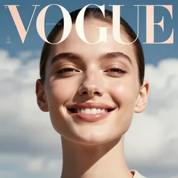 3 d, close - up, smiling fashion model face, sun, cinematic, clouds, vogue cover style, dystopian art, poster art, futuristic, fantasy artrealistic painting, intricate oil painting, high detail illustration, by guillermo del toro and james jean and david diao