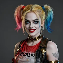 steampunk portrait of emma stone as harley quinn, hyper detailed, digital art, trending in artstation, cinematic lighting, studio quality, smooth render, unreal engine 5 rendered, octane rendered, art style by klimt and nixeu and ian sprigger and wlop and krenz cushart.