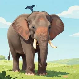 half elephant half elephant, elephant with a dolphin face and dolphin features