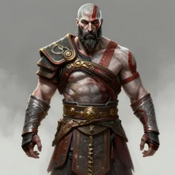 a highly detailed illustration of idris elba as god of war kratos, intricate, elegant, highly detailed, centered, digital painting, artstation, concept art, smooth, sharp focus, league of legends concept art, wlop