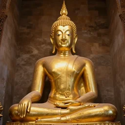 golden buddha, 4k , hyper detailed