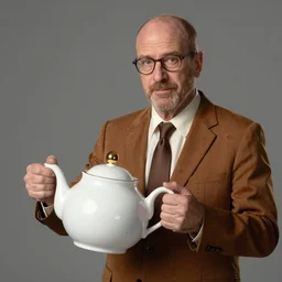 an artists rendition of saul goodman playing the teapot from beauty and the beast, detailed, realistic, artistic, award winning.