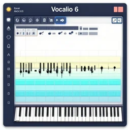 vocaloid 6 ai, music program ui screenshot, piano roll