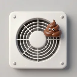 poop meets indoor ventilator, trending on artstation, 4 0 mm photo, extremely detailed