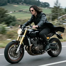 voldemort riding a motorbike