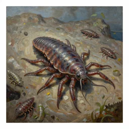 tardigrades!!!!!, socialist realism painting, by jakub rozalski artgerm and greg rukowsky highly detailed