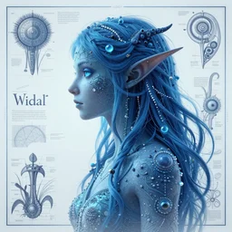 wilds dryad, in the style of Ernst Haeckel ,trending on artstation, light lighting side view,digital art,surrealism ,macro,blueprint ,vaporwave ,