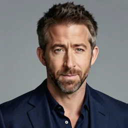 studio photo of ryan reynolds, professional photo, close up, studio lighting, high quality