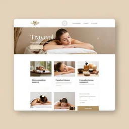 award design of the website for a traveler, trends, spa