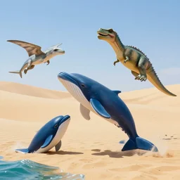 🐋 as 🐼 as 🦕 as 👽 as 🐳 as 🌊, desert photography by shunji dodo