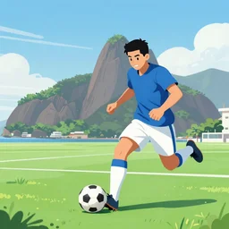 zé carioca playing football