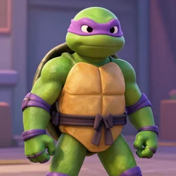 teenage mutant ninja turtles in the style of pixar