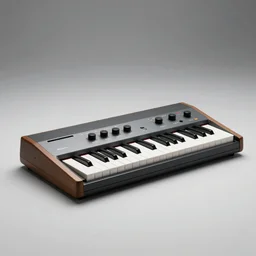 dezeen , minimalissimo, archdaily, ignant, trending on behance, product design concept, product shot of moog synthesizer made by jony ives , dieter rams, 8k, high detailed photo
