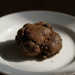 closeup photo of feces on a dinner plate
