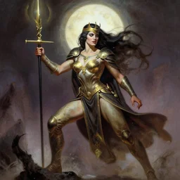 The Warrior Queen by Frank Frazetta