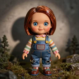 chucky doll made of milano glass