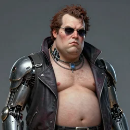 portrait of an absurdly ugly, awful disgusting fat gross man, fashionable cyberpunk mechanoid, hyperdetailed illustration by irakli nadar and alexandre ferra, intricate linework, white porcelain skin, faberge, coral headdress, unreal engine 5 highly rendered, global illumination, radiant light, detailed and intricate environment