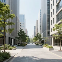 beautiful urban environment by Studio Trigger