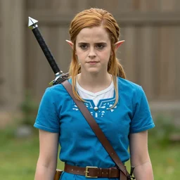 Emma Watson as Zelda, from Legend of Zelda