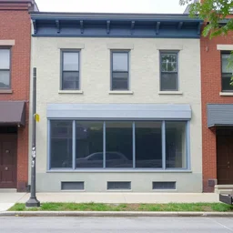 google street view of ( 1 0 3 dempster street evanston illinois ), painted by edward hopper