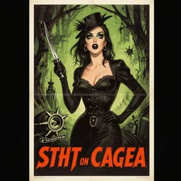 1930s gothic propaganda poster