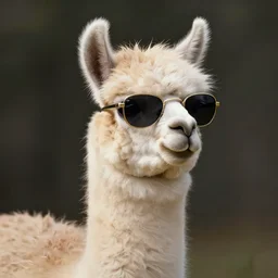 a llama wearing sunglasses, beautiful, elegant, dnd, fantasy, mystical, illustration, photorealistic, soft lighting, matte painting, 4 k