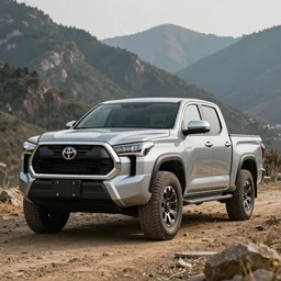 toyota pickup 2 0 2 2 on the mountains professional photo