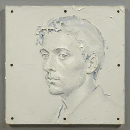 texture of 3d high relief painting of latex sheet stretched, with holes ,painted in the style of the old masters, painterly, thick heavy impasto, expressive impressionist style, painted with a palette knife
