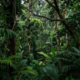 A beautiful lush jungle, national geographic, dslr