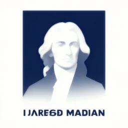 united states president james madison, minimalist movie poster, minimalism, digital art, fan art, trending on artstation