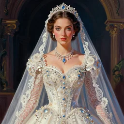 colorful illustration of lady at a wedding, intricate complexity, by greg rutkowski,. 4 k, beautiful, cinematic dramatic atmosphere