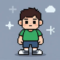 gigachad pixel art