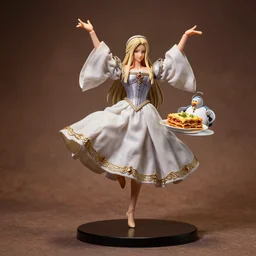 sephiroth dancing with mr. peanut eating lasagna, mood lighting, renaissance, beautiful, extremely detailed, action figure