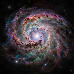 a render of beautiful vibrant colorful nebula, octane render, ray traced lighting, ray traced, rtx, space, cosmos, artstation