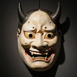 Japanese demon mask designed by Yohji Yamamoto