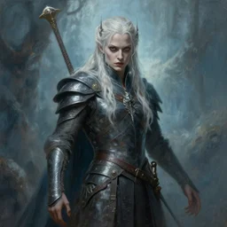 detailed painting of avar kriss, fantasy, game of thrones, targaryen, horror, ethereal, greg rutkowski, magali villeneuve and monet