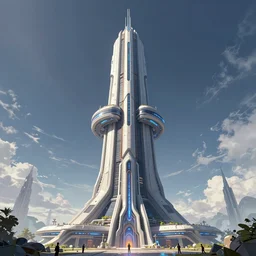 futuristic sci - fi tower, extremely detailed, sharp focus, wide view, full body shot, smooth, digital illustration, by craig mullins, james jean, by rossdraws, frank franzzeta, mcbess, sakimichan, brosmin, danton fadeev, steve simpson