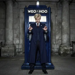 mike tomlin as doctor who, contemporary, wide shot
