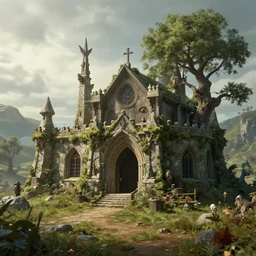 Matte painting of Rivendell 4K