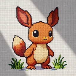 Mudkip. Cross-stitch style