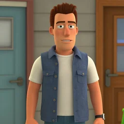film still of tom selleck as a sims character, gameplay, 8 k, hd