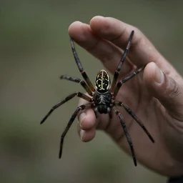 Hand spider, creepy, far away, shaky cam