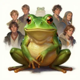 a depressed female humanoid frog, dnd character art portrait, matte fantasy painting, deviantart artstation, by jason felix by steve argyle by tyler jacobson by peter mohrbacher by paul hedley, cinema