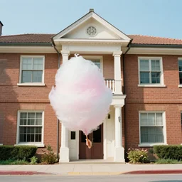 a vintage coliage of cotton candy