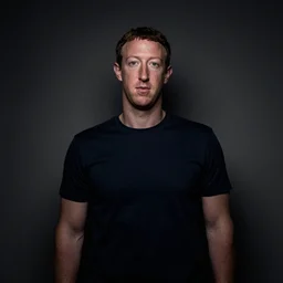 Mark Zuckerberg lurking in the shadows like a ghost