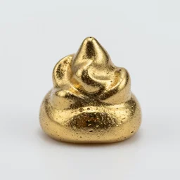 💩 metallic, golden, macro 8 mm