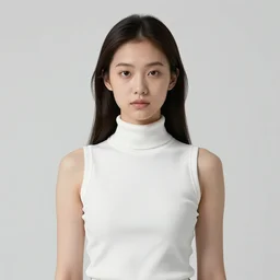 concept art of a girl in white sleeveless turtleneck, artstation trending, by joseph mallord william turner, luis royo, watercolor, highly detailed