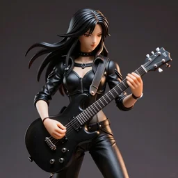 200mm Fall Guys figure playing guitar, black resin
