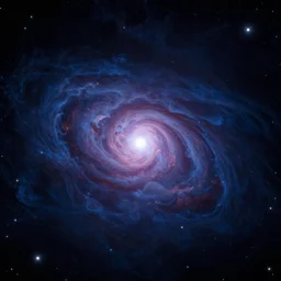 a photograph of navy - colored universe